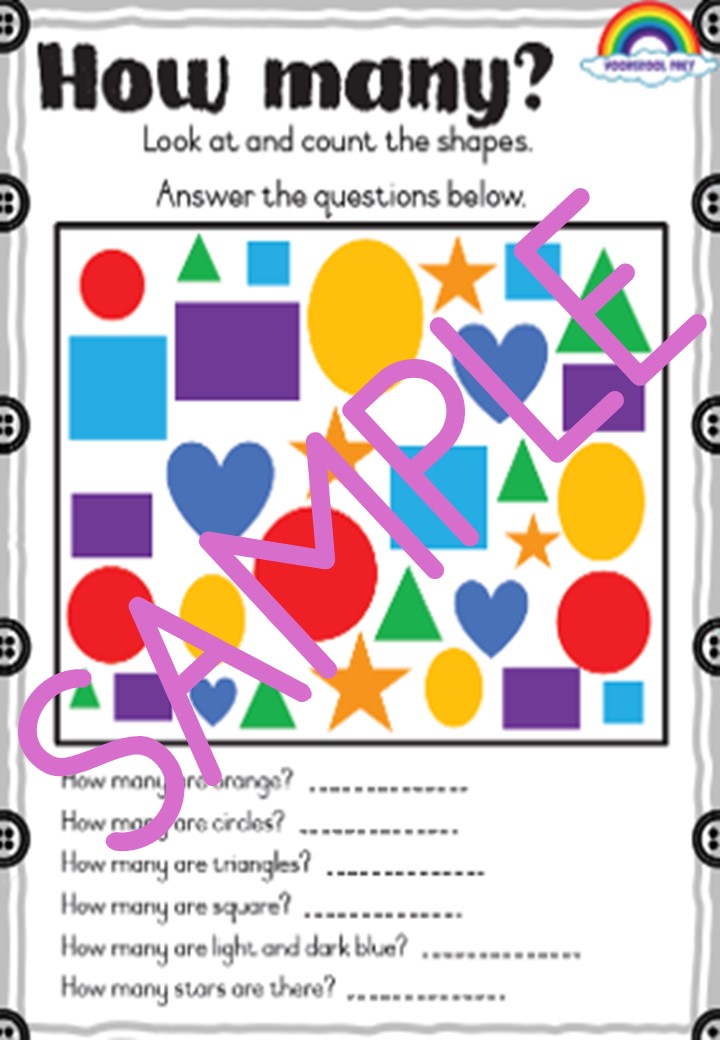 2D Shapes Worksheet – Skool Pret