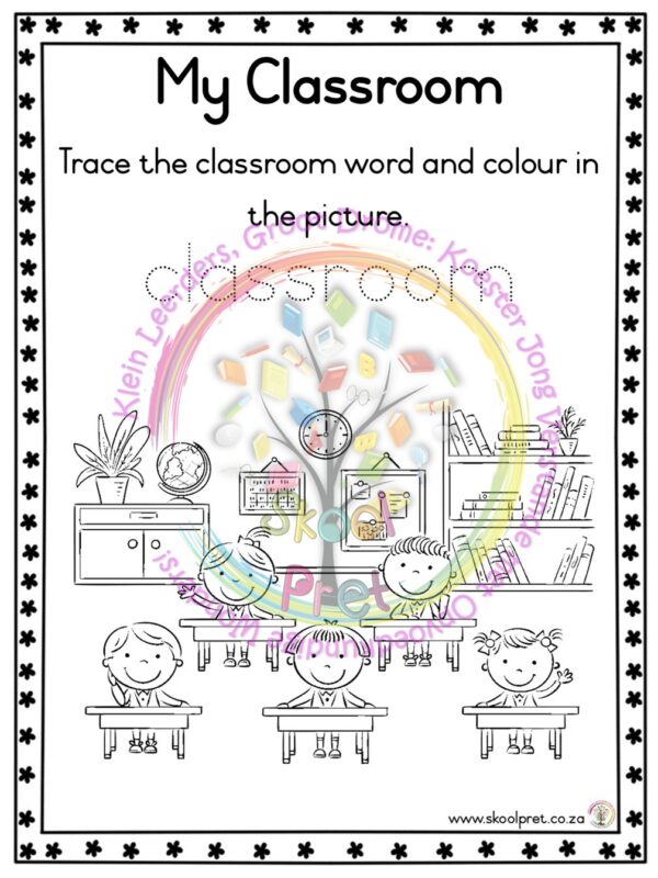 One Car Grade R Grade R – Term 1 Workbook – Skool Pret