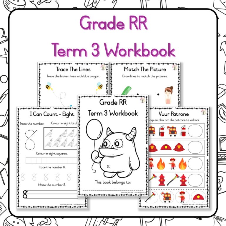 Grade RR Term 3 Workbook – Skool Pret
