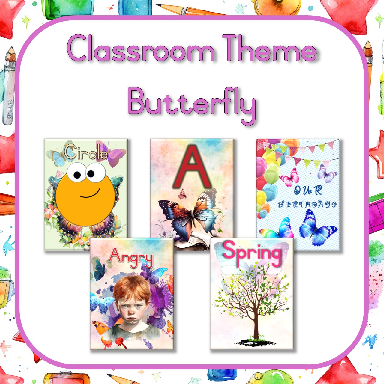 Butterfly Classroom Theme – Skool Pret